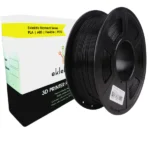 PLA Black Filament 1.75mm for 3D Printer, Dimensional Accuracy +/- 0.03mm (1 kg)