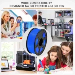 PLA Blue Filament 1.75mm for 3D Printer, Dimensional Accuracy +/- 0.03mm (Blue, 1 kg) - Image 5