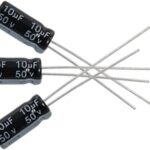 10uF 50V Electrolytic Capacitor - 3 Pieces Pack