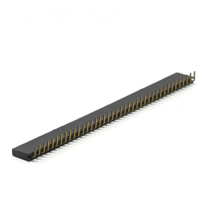1x40 2.54mm Pitch Female Berg Strip Header (Right Angle) - Image 1