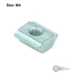 2020 T Nut M4 Threaded Pre Assembly 