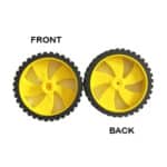 BO Motor and Toy Motor 47x11mm 2 in 1 Tyre (Pack of 2 Pcs)