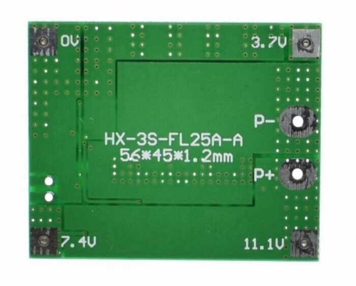 3S 12V 25A 18650 Lithium Battery Protection Board BMS - Image 2