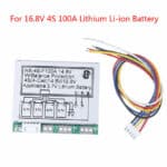 4S 14.8V 16.8V 100A w/balance Li-ion lithiu 18650 battery BMS protection - Image 3