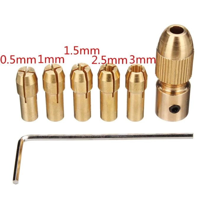 0.5-3mm 3.17mm Electric Drill Bit Collet Mini Twist Chuck for 555 Motor - Image 5