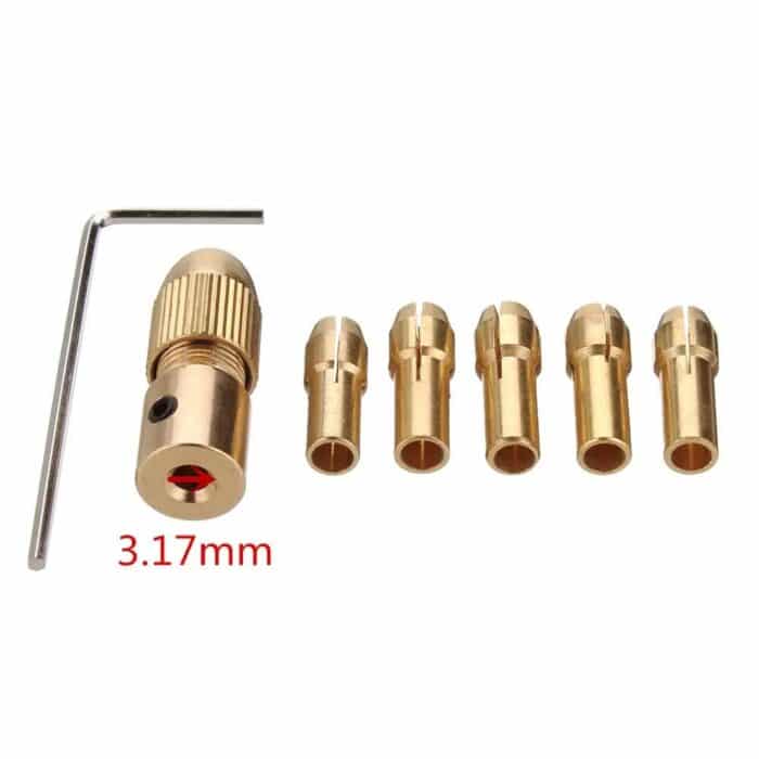 0.5-3mm 3.17mm Electric Drill Bit Collet Mini Twist Chuck for 555 Motor - Image 6
