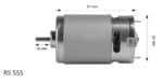 RS-555 Multipurpose Brushed Motor - Image 3