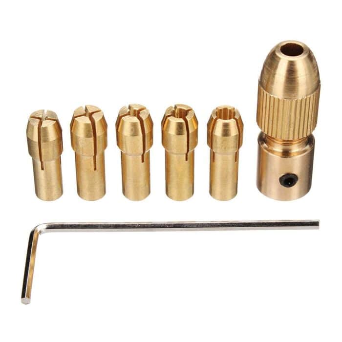 0.5-3mm 3.17mm Electric Drill Bit Collet Mini Twist Chuck for 555 Motor - Image 1