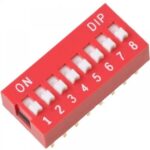 8 Way DIP Slide Switch 2.54mm Pitch