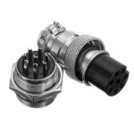 GX-16 8-Pin Metal Aviation Plug Male and Female Panel Connector