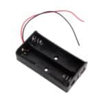 Black Plastic Storage Box Case Holder for Battery 2 X AA Cell Box - Image 2