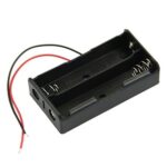 Black Plastic Storage Box Case Holder for Battery 2 X AA Cell Box - Image 3