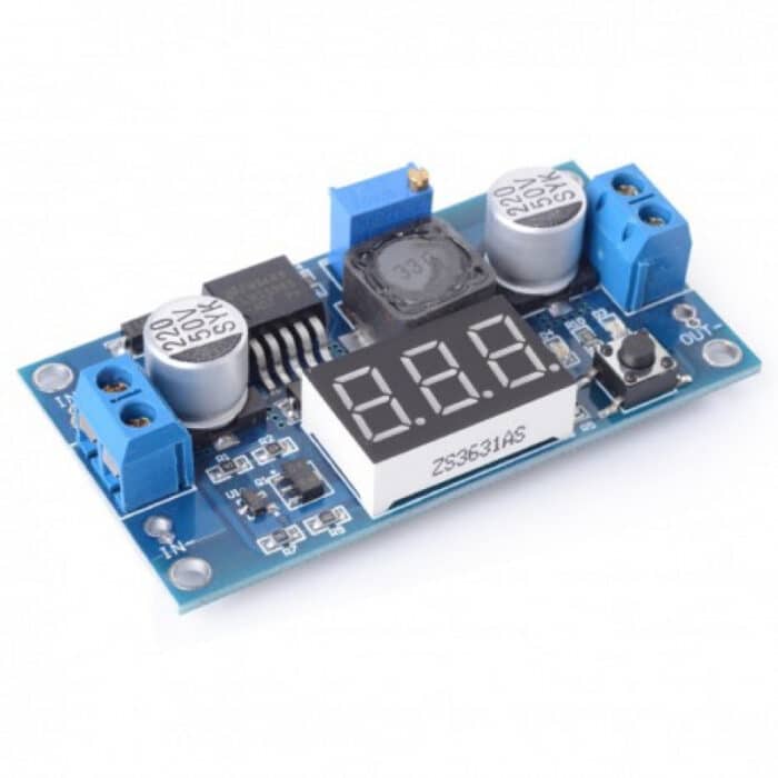 LM2596 2A Buck Step-down Power Converter Module LED Voltmeter - Image 1