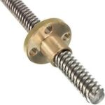 Trapezoidal Lead Screws Pitch 8mm Lenth 200mm + Copper Nut