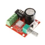 PAM8610 Mini 10 and 10W Stereo Audio Power Amplifier Board Module Volume Control Knob