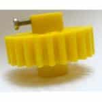 Yellow Plastic Spur Gear 6mm Circular Shaft  26T - Image 2