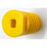 Yellow Plastic Worm Gear  6mm D Shape Bore - Image 2