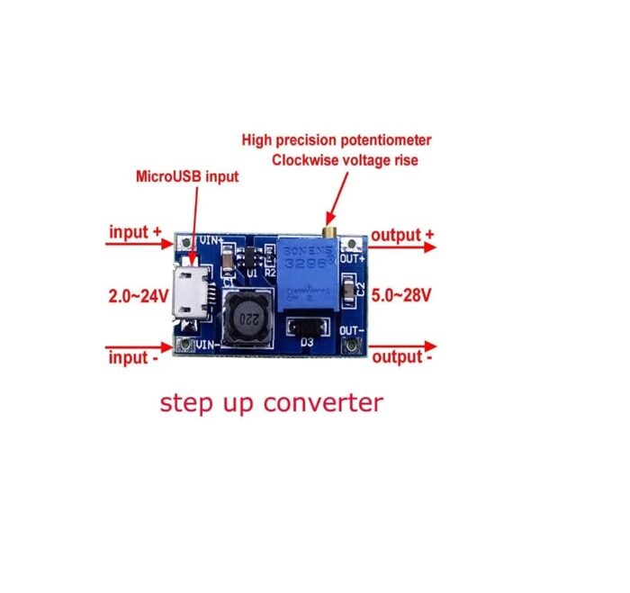 XY-016 2A DC-DC Step Up Power Module with Micro USB - Image 3