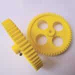 Yellow 56 Teeth High Quality Plastic Spur Gear