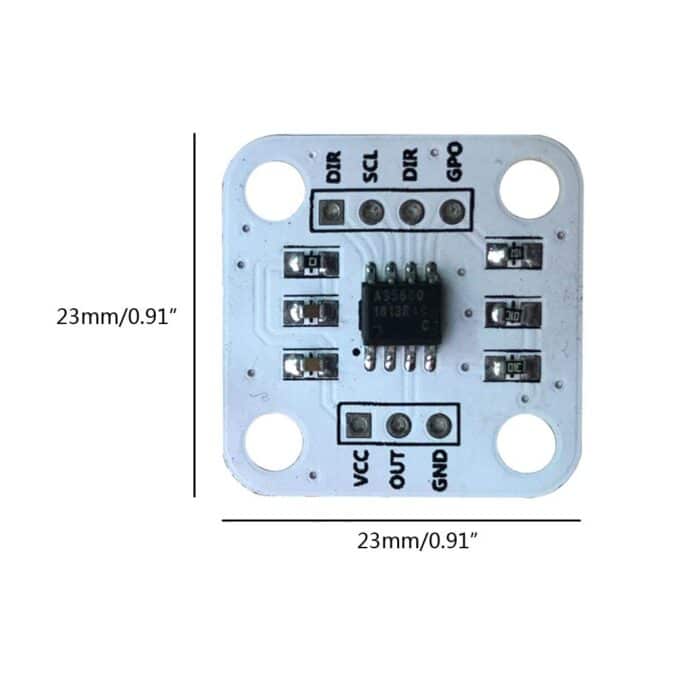 AS5600 Absolute Encoder 12 Bit Precision Angle Measurement Sensor with Magnet Wheel - Image 3
