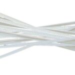 100pc 100mm 10.16 cm (4 inch) Cable Tie - White