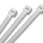 Cable Tie 8 Inch Cable Ties White Nylon Zip Wire Organizer/Self Locking Tie (100 Pcs) 