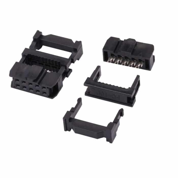 2.54mm DC3 10 Pin Straight Female IDC Socket - Image 1