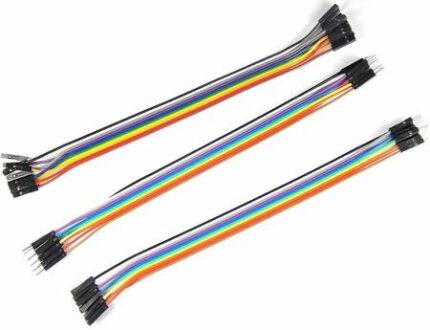 Jumper Wire - 10 Male to Male + 10 Female to Female + 10 Male to Female  (Multicolor)