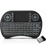 i8 Mini Wireless Keyboard and Mouse Touchpad with Backlight or Smart Tv Android Tv Box Raspberry Pi Android iOS Devices Black