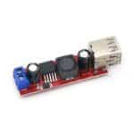 Dual USB Output 9V 12V 24V 36V Car Charger Switch 5V DC-DC Power Supply Module 3A Buck Regulator
