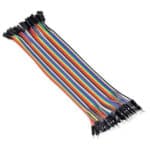 10CM Male To Female Breadboard Jumper Dupont 2.54MM 1P-1P Cable 40 Pcs