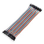 10CM Male To Male Breadboard Jumper Dupont 2.54MM 1P-1P Cable 40 Pcs