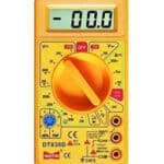 Small Digital Multimeter, Yellow 
