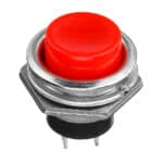 Momentary Push Button On Switch OFF-ON Horn Red Plastic 3A 125V
