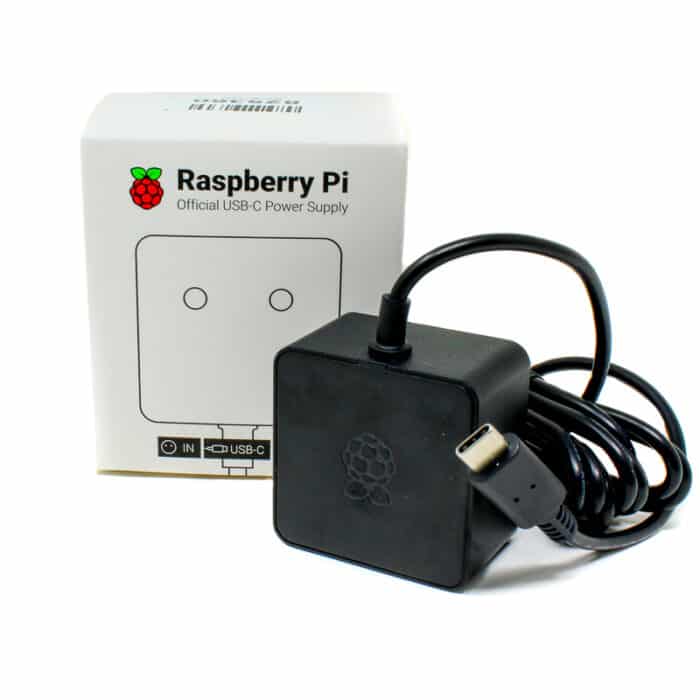Official USB type-C 15.3W Power Supply For Raspberry Pi 4-Black - Image 1