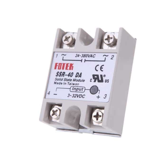 SSR-40DA Solid State Relay Module 3-32VDC-24-380VAC 40A - Image 2