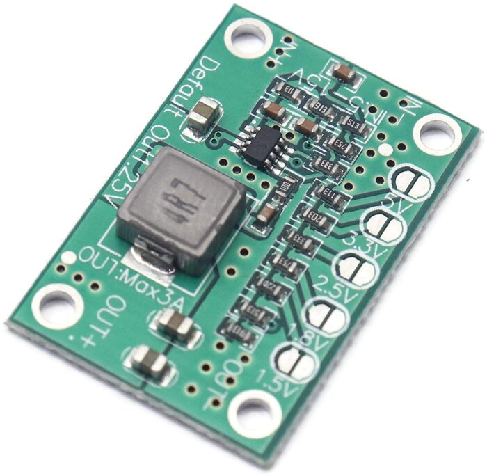 MP1495 Based DC-DC Buck Converter 5-15V Input, 1.25V -1.5V -1.8V -2.5V -3.3V -5V fixed voltage output, 3A Output Current - Image 2