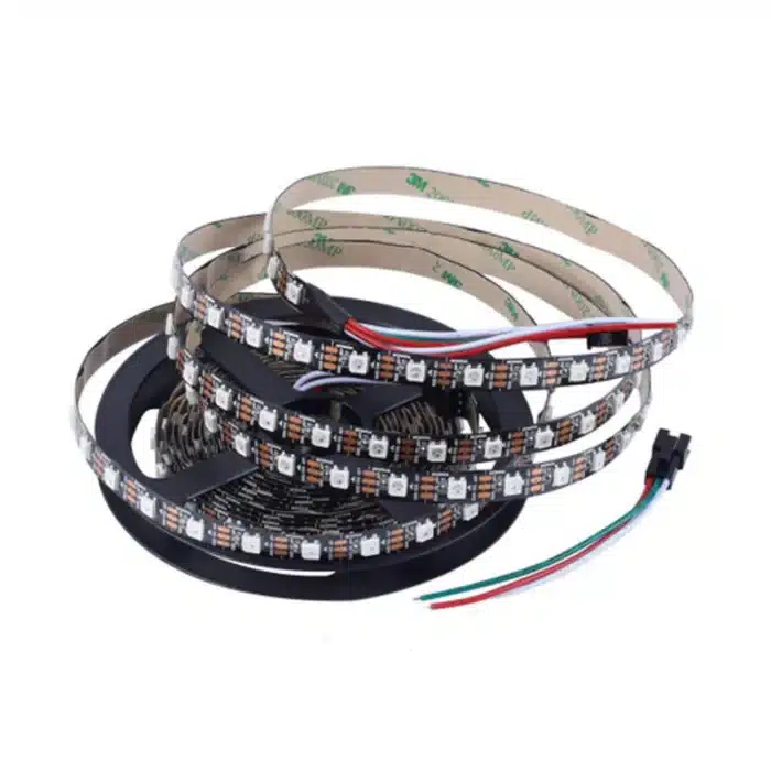 Dc-5V-Ws2812B-Addressable-Led-Strip-Roll-Non-Waterproof-60-Leds DC 5V WS2812B Addressable LED Strip 5 meter (Non Waterproof) 60 LEDs/m - Image 1