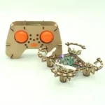 Wooden Assembly DIY Toy Drone Aircraft with Remote - Image 3