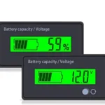 12-84V Battery Power Display Meter Lithium Battery Lead-acid Battery Power Display GY-6GS Green 3 Strings Lithium Battery