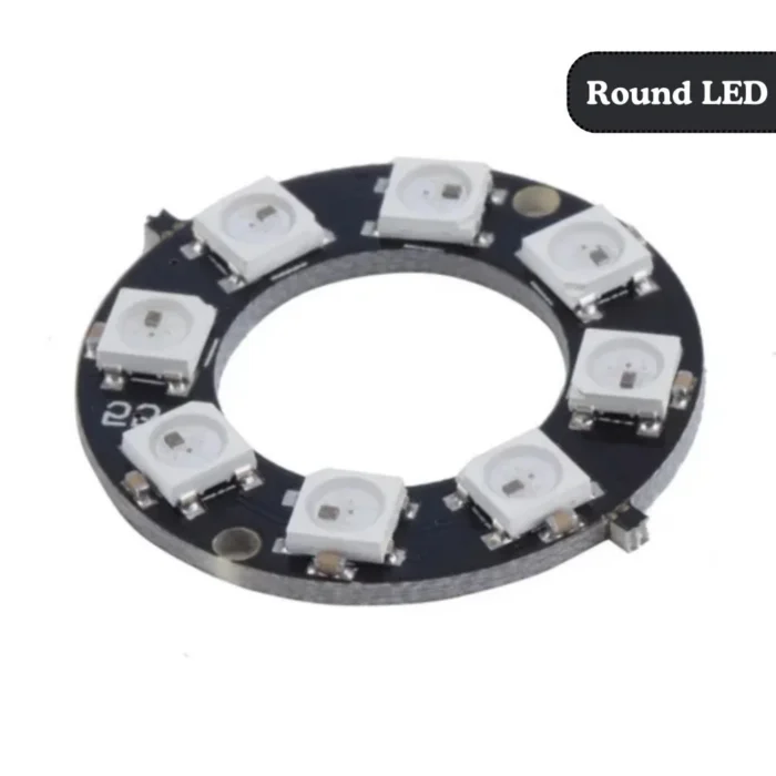 WS2812-5050-RGB-LED-Circular-1 8 Bit WS2812 5050 RGB LED Built-in Full Color Driving Lights Circular Development Board - Image 1