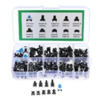 180Pcs. Micro Tactile Push Button Switch Kit (10 Shaft Size)