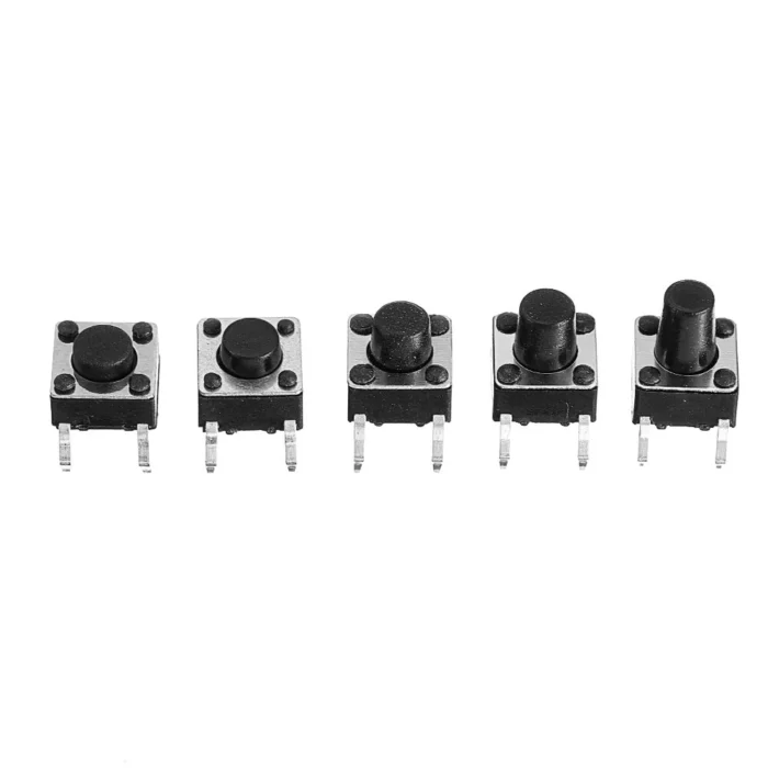 180Pcs. Micro Tactile Push Button Switch Kit (10 Shaft Size) - Image 3