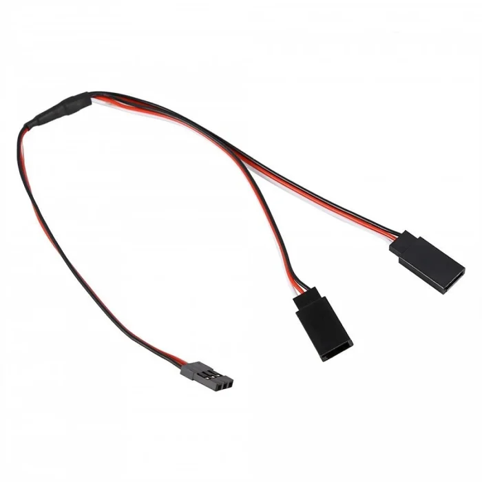 30cm 30core 1JR Male To 2Futaba Female Y Type Servo Wire - Image 5