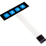 1×4 Key Matrix Membrane Switch Keypad