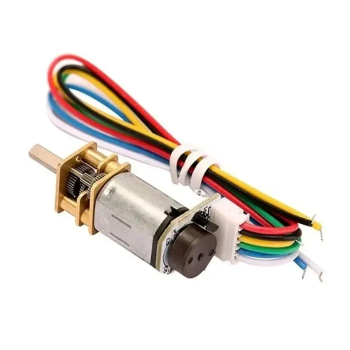 N20 12V 600RPM Micro Metal Gear Motor With Encoder - Image 1