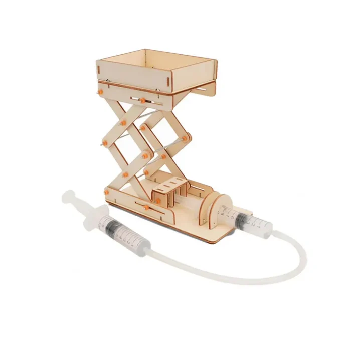 DIY Hydraulic Elevator Platform 3D Children Educational Wooden Toys for School - Image 2