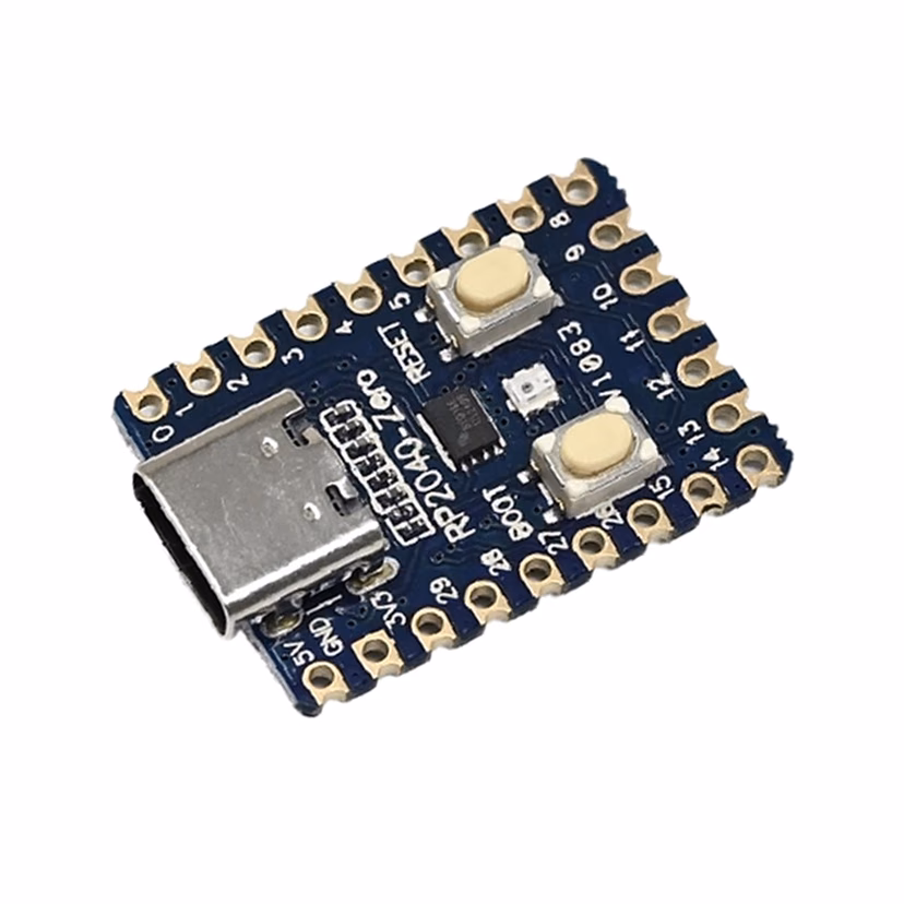 rp2040_ZERO_1 RP2040-Zero for Raspberry Pi Microcontroller without Soldering - Image 1