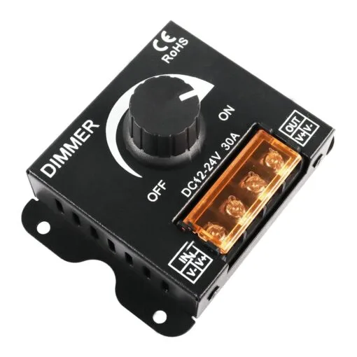 DC_24V_30A_LED_Light_ Dimmer_1 DC 12V–24V 30A LED Light Dimmer Switch Module – PWM Brightness Controller - Image 1