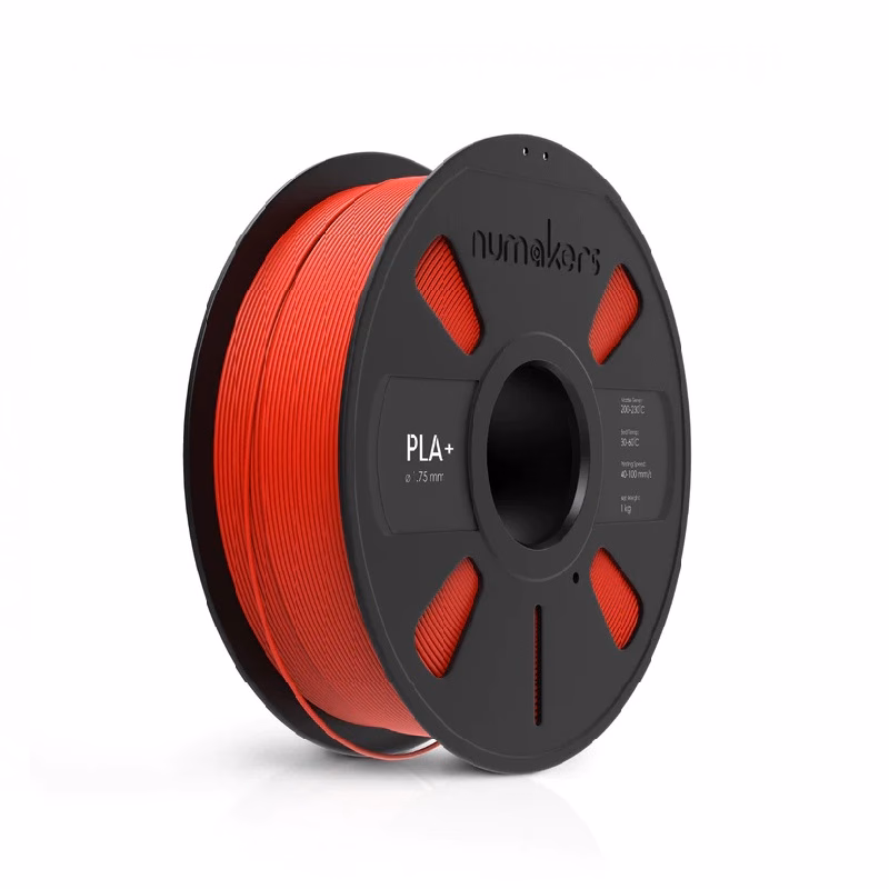 nuclear_red_pla_plus_1 Numakers PLA+ Filament - Nuclear Red - 1.75 mm / 1 kg - Image 1